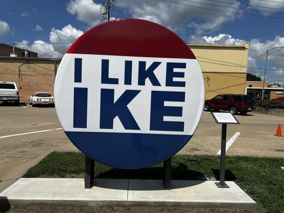 The world's largest "I Like Ike" button was unveiled on June 21, 2024, in Abilene. (Courtesy Abilene CVB)