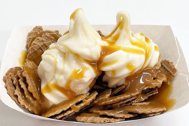 <p>Illinois State Fair</p> Ice cream nachos