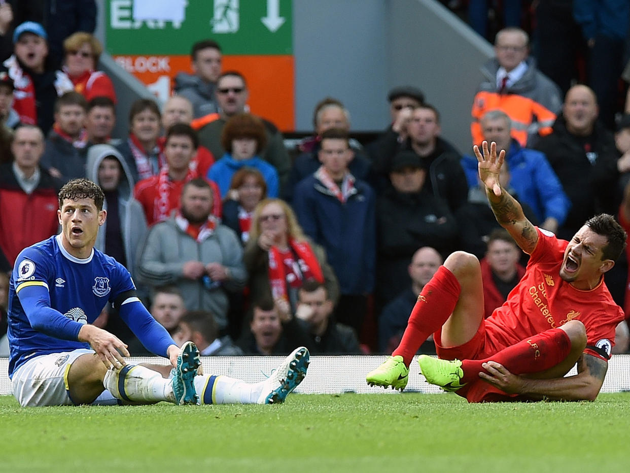 Dejan Lovren wanted an apology from Ross Barkley after his challenge: Getty
