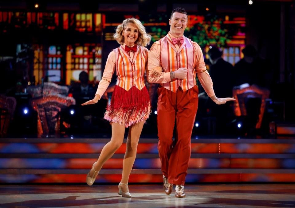 Adams and Widdrington on ‘Strictly' (BBC/Guy Levy)