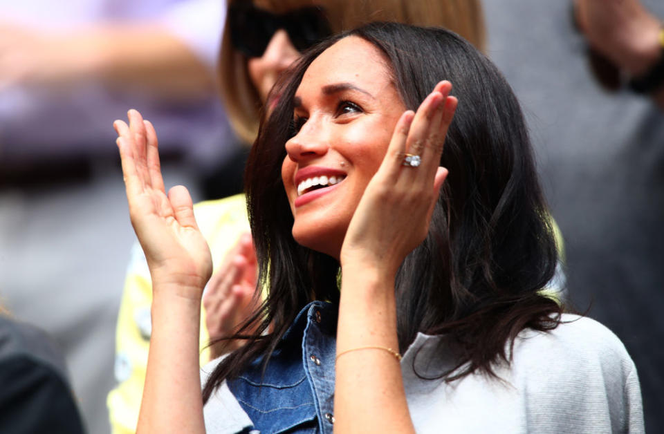 The royal mother was spotted wearing her engagement ring at the US Open [Photo: Getty]