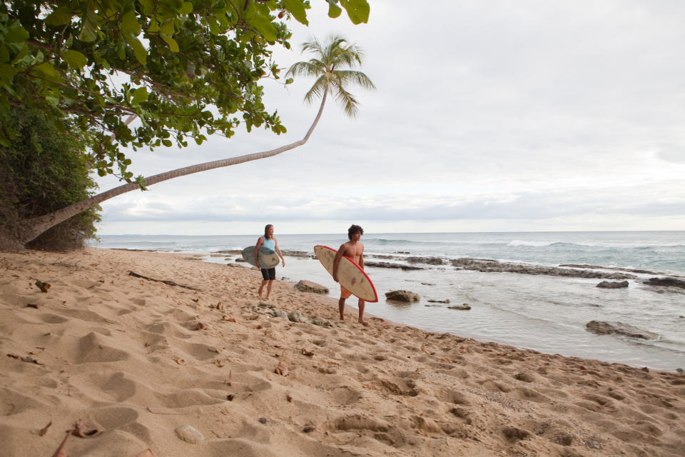 People on a beach