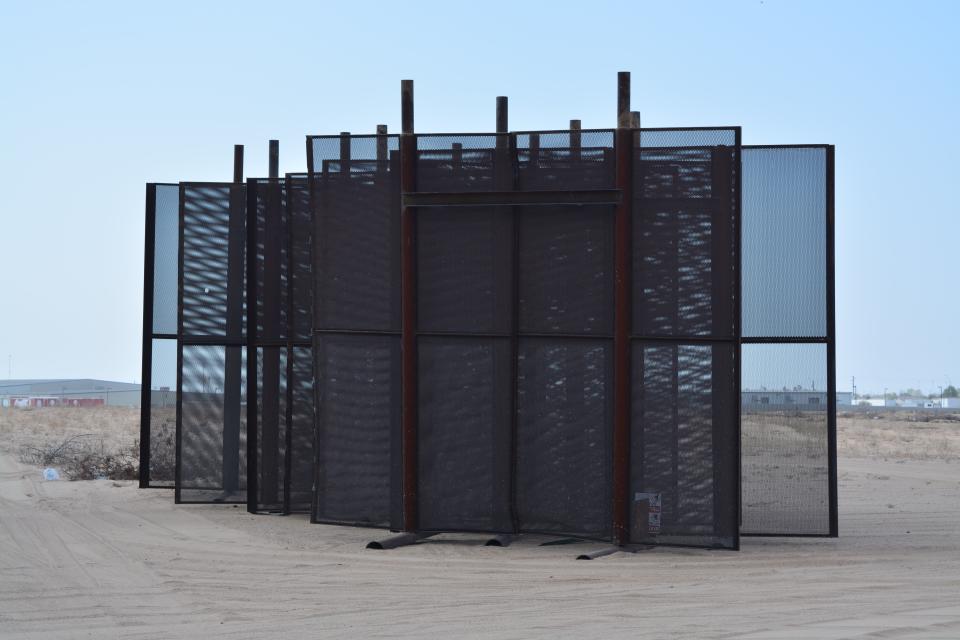 Pieces of border security barriers near Yuma, Arizona.Josh Marcus