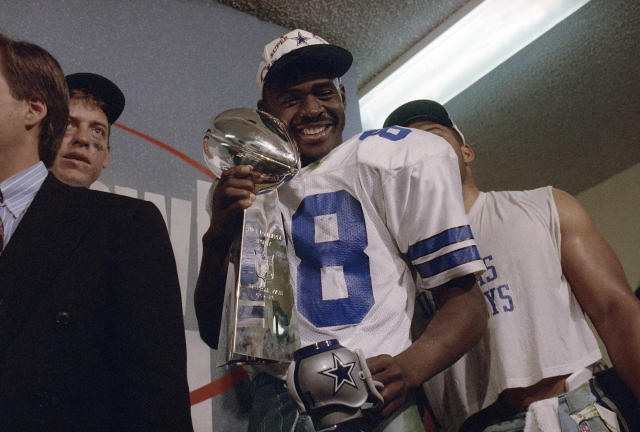 1994 : Alvin Harper (80) and Michael Irvin (88) of the Dallas Cowboys  during media day for SUPER BOWL XXVIII. (Sportswire via AP Images Stock  Photo - Alamy