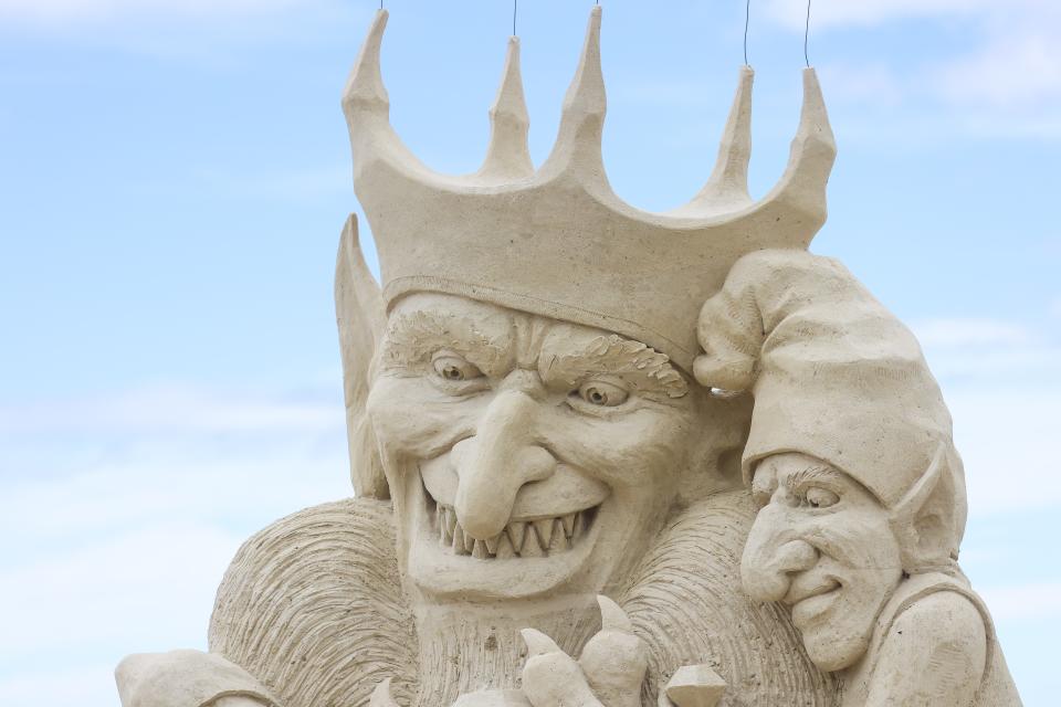 Second place, and $4,000, went to Karen Fralich, of Ontario, Canada, for her piece titled "Trolls" in the 2022 Hampton Beach Master Sand Sculpting Classic Saturday, June 18.