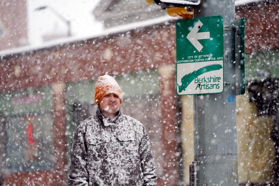 Pittsfield, Mass., on Dec. 16, 2022, as a winter storm descends over a large part of the country.