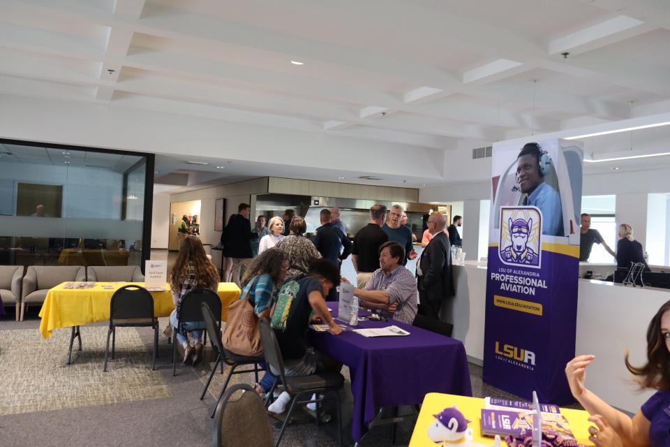 The Louisiana State University of Alexandria held an open house Thursday so people could learn more about its professional aviation program.