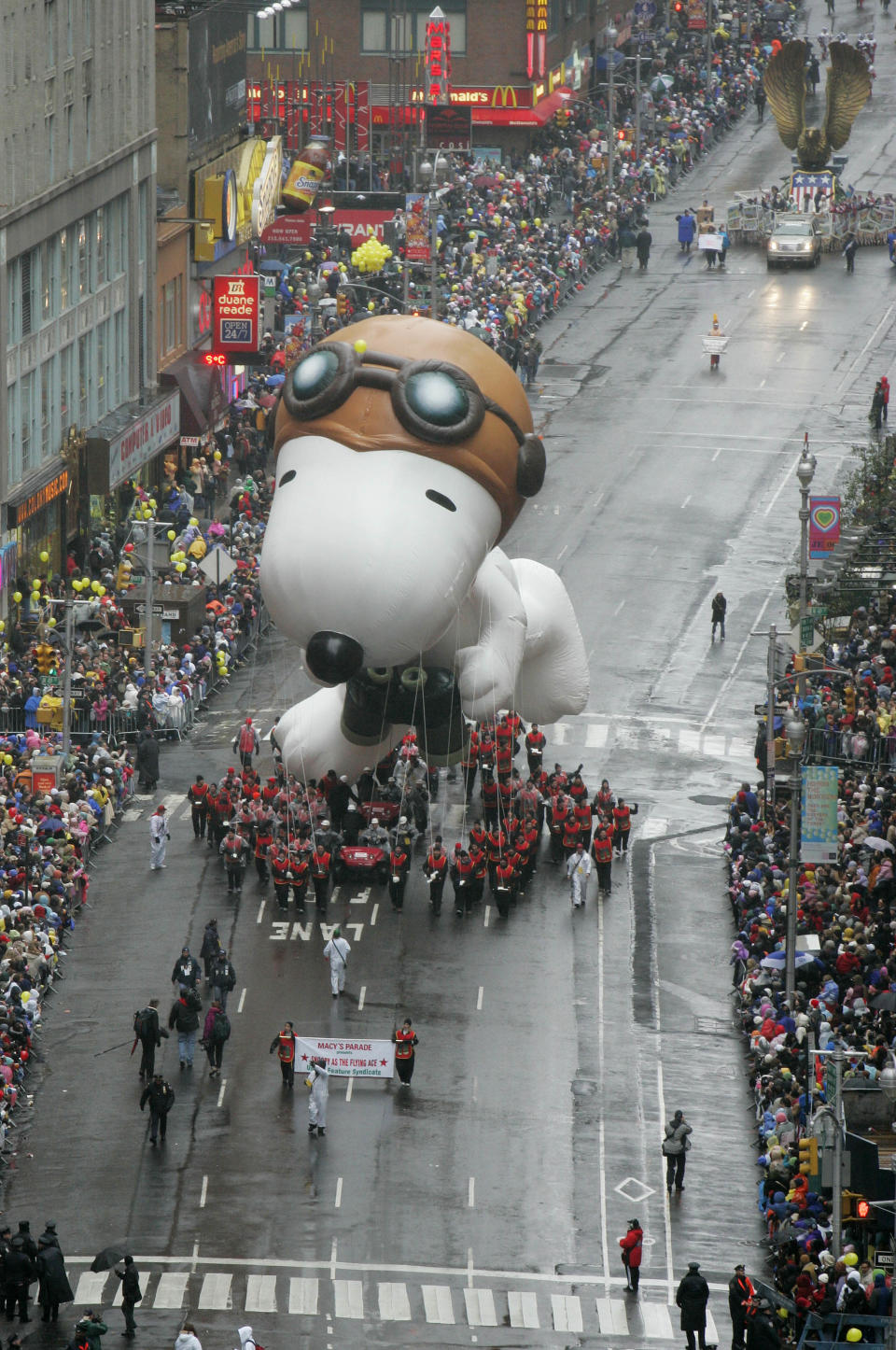 Macy's Thanksgiving Day parade preparations in NYC on Nov. 23.