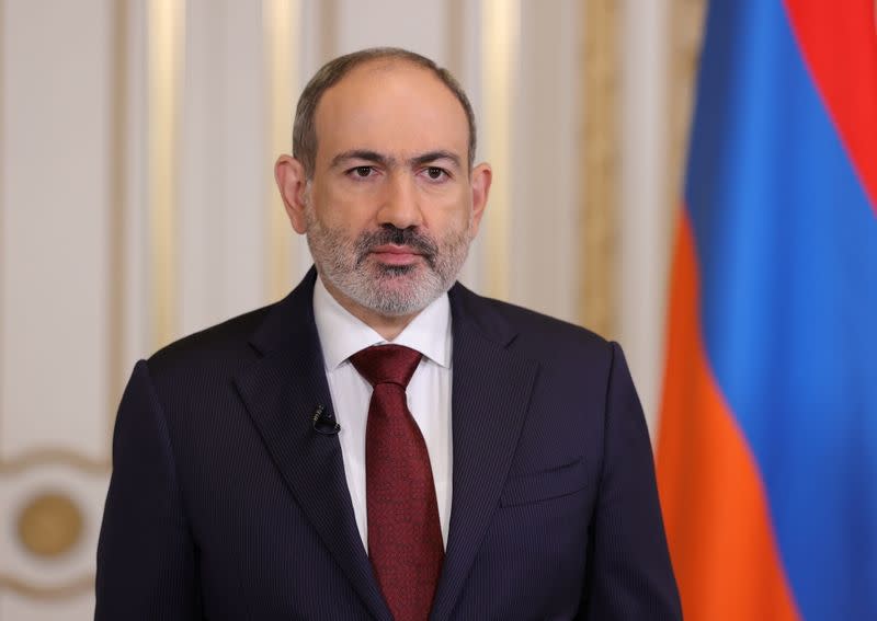 Armenian Prime Minister Nikol Pashinyan addresses the nation in Yerevan