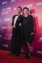 <p>Chinese-American actor Allan Wu and Channel 8 actress Quan Yifeng pose for photos on the red carpet at the 22nd Asian Television Awards. (Photo: Joseph Nair for Yahoo Lifestyle Singapore) </p>