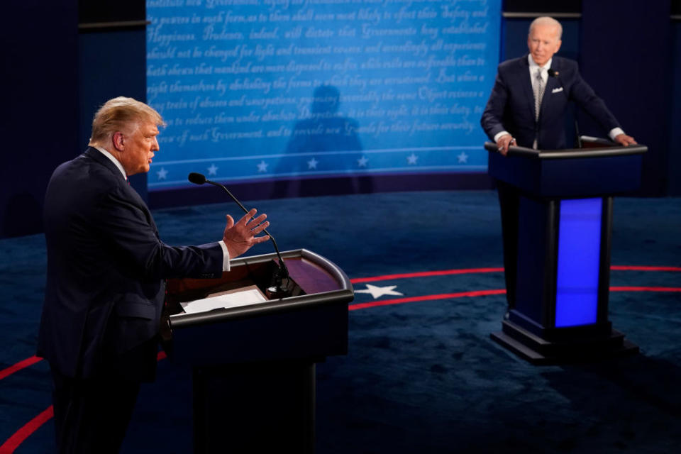 Donald Trump And Joe Biden Participate In First Presidential Debate