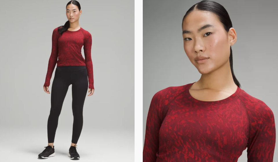 Lunar New Year Swiftly Tech Long-Sleeve Shirt 2.0 Race Length. PHOTO: Lululemon