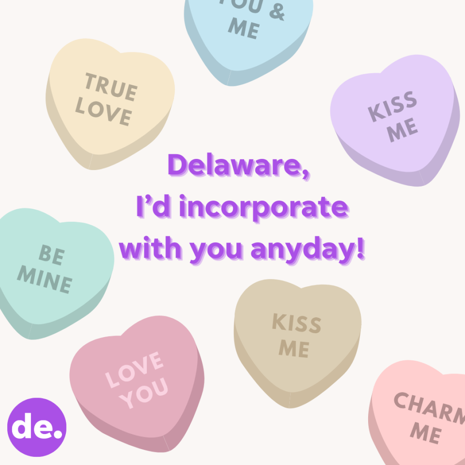 Happy Valentine's Day, Delaware!