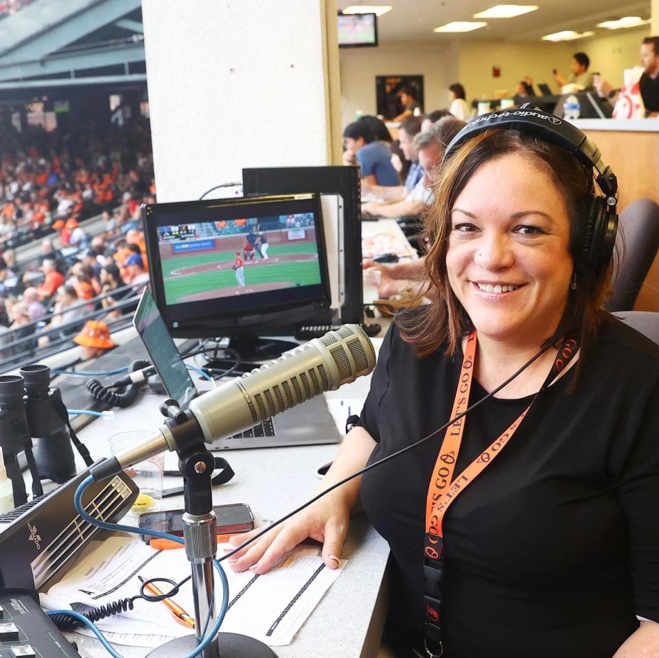 Baltimore Orioles PA announcer Adrienne Roberson is one of four female PA announcers in the MLB. Roberson, who graduated from the University of Tennessee, got her start with the Tennessee Smokies.