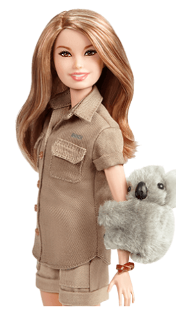 Bindi Irwin is one of 14 new Barbie dolls which have been released as 'Sheros' which are a part of Mattel's 'Inspiring Women' series. Source: Mattel