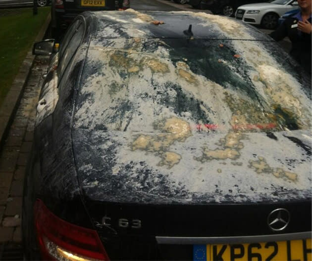 Attempts to cook pancakes on Owen's car proved unsuccessful (@themichaelowen)