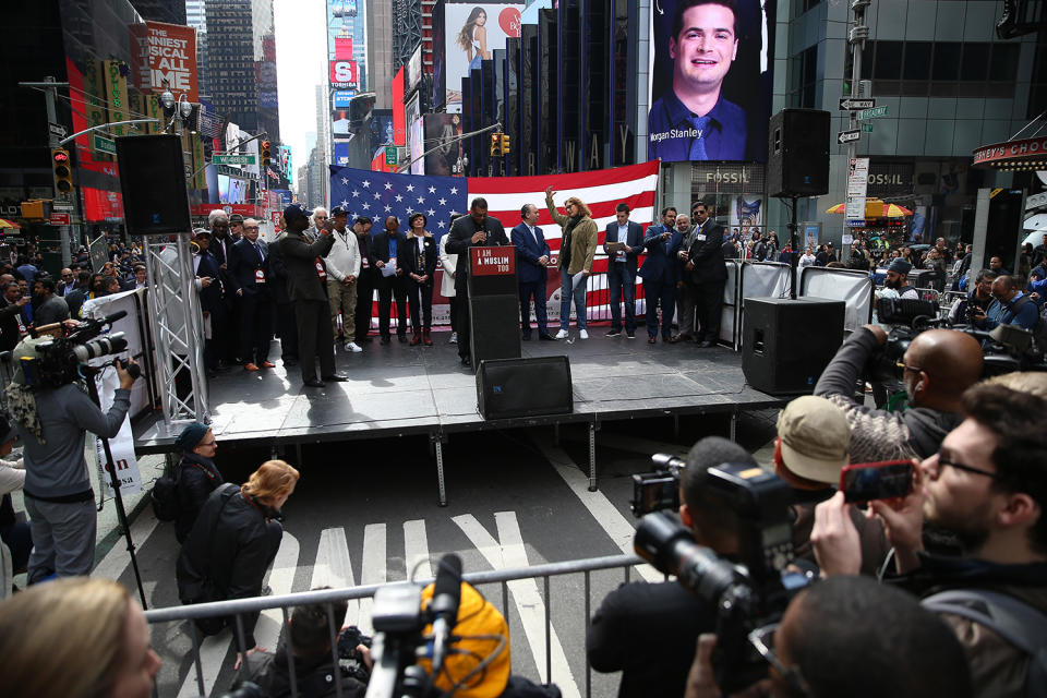 ‘I am a Muslim too’ rally in Times Square