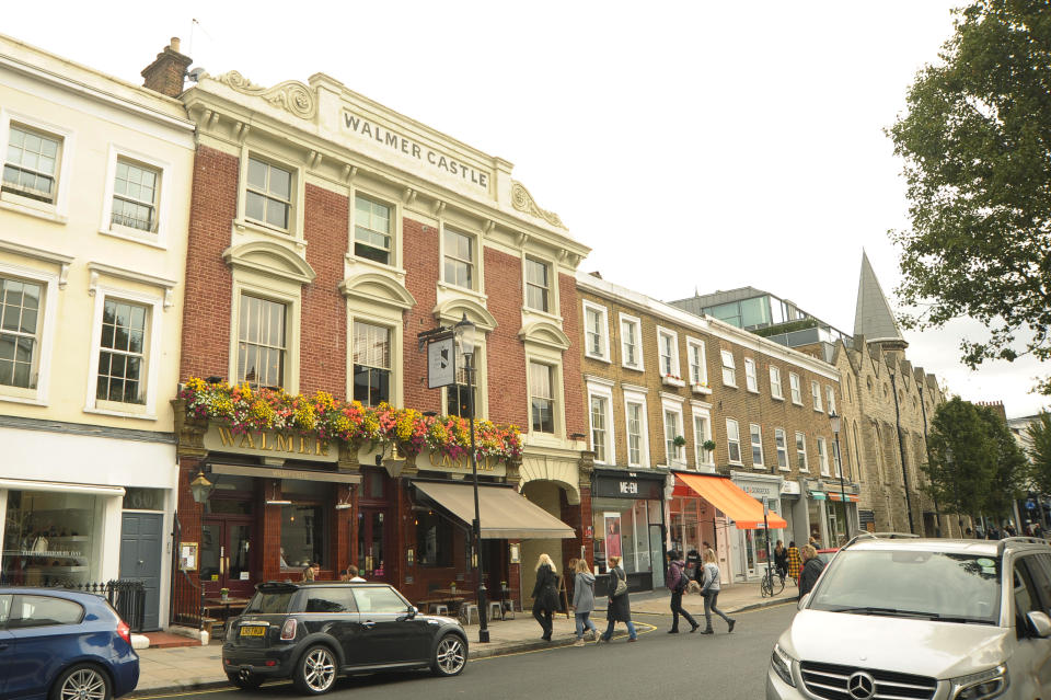 The Walmer Castle pub in Notting Hill