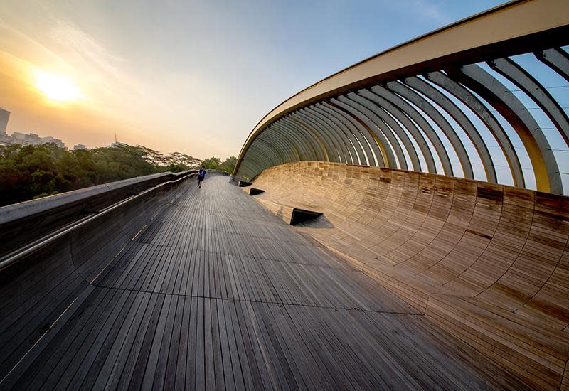 The Southern Ridges is comprised of 10 kilometres of green, open spaces that connect several nature areas in Singapore – Mount Faber Park, Telok Blangah Hill Park, HortPark, Kent Ridge Park and Labrador Nature Reserve. The walk is also home to the iconic Henderson Waves Bridge, which connects Mount Faber Park to Telok Blangah Hill Park. It is the highest pedestrian bridge in Singapore and is frequently visited for its artistic, distinctive wave-like structure.