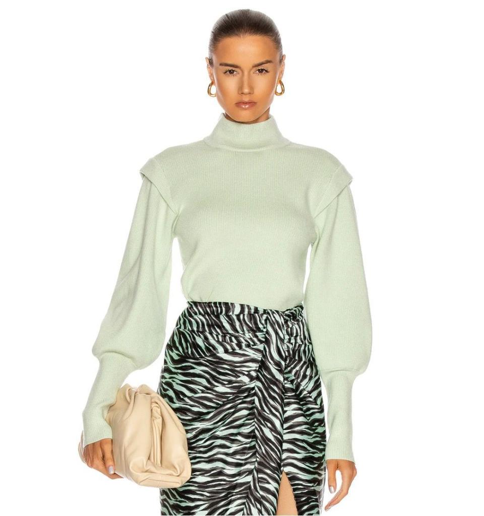 3) Jonathan Simkhai Standard Puff-Sleeve Sweater