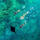 <p>It's crystal clear why Fiji was recently selected as a destination to shoot the 2017 Sports Illustrated Swimsuit Issue: It is filled with sights that promise to stun. If you love the outdoors, Fiji is beckoning you to play a round of golf at <a rel="nofollow noopener" href="http://www.natadolabay.com" target="_blank" data-ylk="slk:Natadola Bay;elm:context_link;itc:0;sec:content-canvas" class="link ">Natadola Bay</a> or to rent a surfboard and hit the water. Or, of course, if you're anything like this Instagrammer, you can swim with stingrays (eek!). <br></p>
