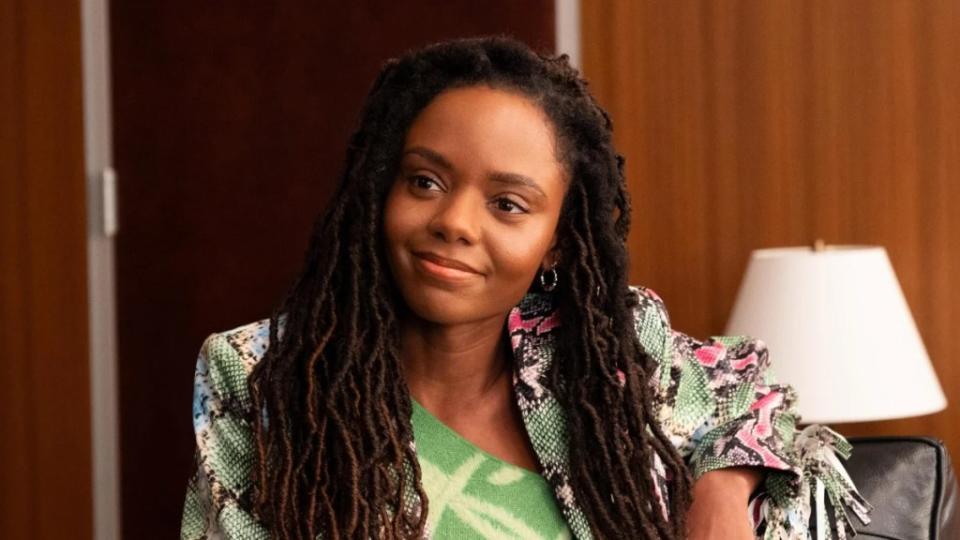 Ashleigh Murray as Hazel May McCall in “The Other Black Girl” (Photo by: Wilford Harwood/Hulu)