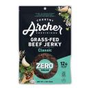 <p><strong>Country Archer Provisions </strong></p><p>countryarcher.com</p><p><strong>$5.99</strong></p><p><a href="https://www.countryarcher.com/collections/jerky/products/zero-sugar-classic-beef-jerky" rel="nofollow noopener" target="_blank" data-ylk="slk:BUY NOW;elm:context_link;itc:0;sec:content-canvas" class="link ">BUY NOW</a></p><p>This brand has a bunch of zero-sugar versions of their grass-fed, no MSG, no nitrites or nitrates beef jerkies. This pleased one hard core low-carber, who favored the Classic, but also loved the Mustard BBQ flavor. This brand has a dryer, stringier texture (if that's your jam) and the garlic and spices give it a natural, not chemical taste. And while the Teriyaki had a bit of sugar (5g per serving) the less carb-conscious tasters appreciated the sweet, ginger-pineapple taste. </p>