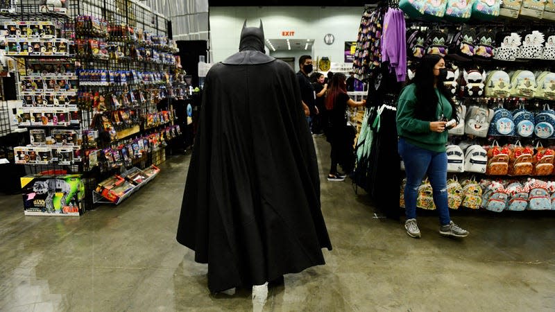 Batman making his pilgrimage to Comic-Con