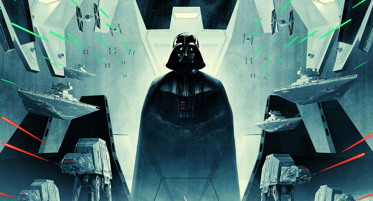 Detail from the Star Wars: Episode V - The Empire Strikes Back - 40th anniversary poster. (Lucasfilm)