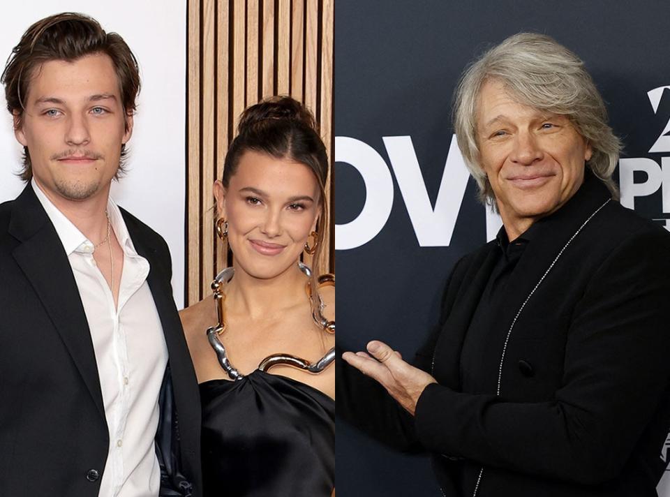 Jon Bon Jovi, Jake Bongiovi, Millie Bobby Brown