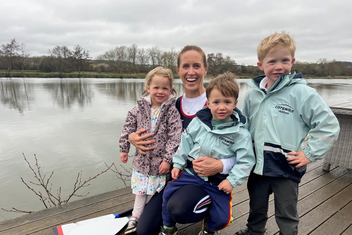 Helen Glover‘s children will be there to watch her row at the European Championships in Slovenia ((Handout/PA))