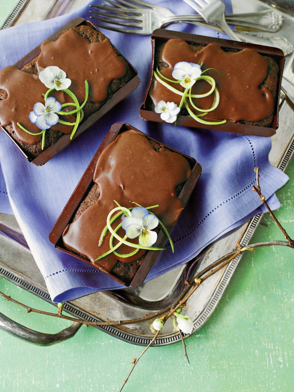 Chocolate Zucchini Cakes