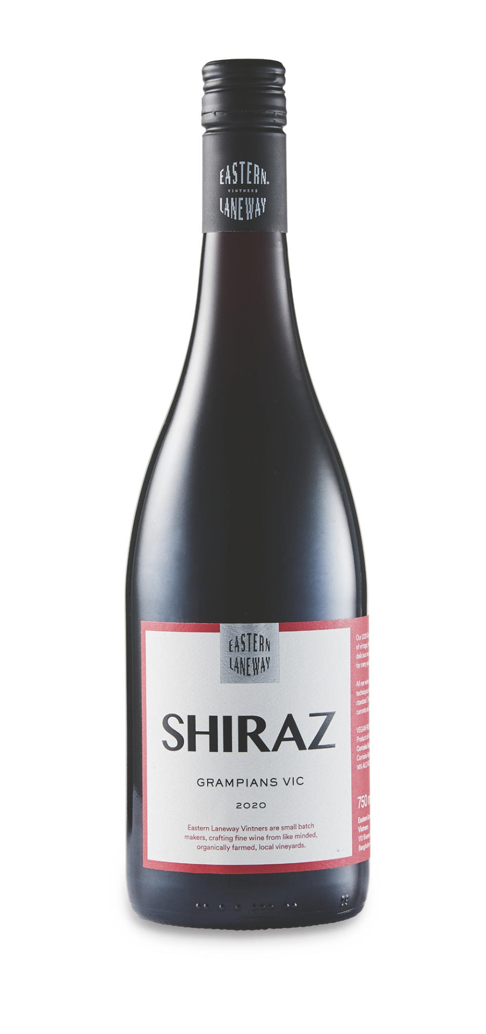 Eastern Laneway Vintners Grampians Shiraz 2020 $11.99. Photo: Aldi (supplied).