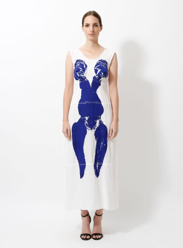 The <em>Yves Klein body print dress from </em>Céline Spring 2017 collection by Phoebe Philo, re-sold by Re-See.<p>Photo: Courtesy of Re-See</p>