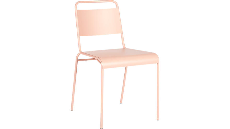 8) Lucinda Dusty Pink Stacking Chair