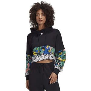 adidas Originals Wild Flower Cropped Hoodie