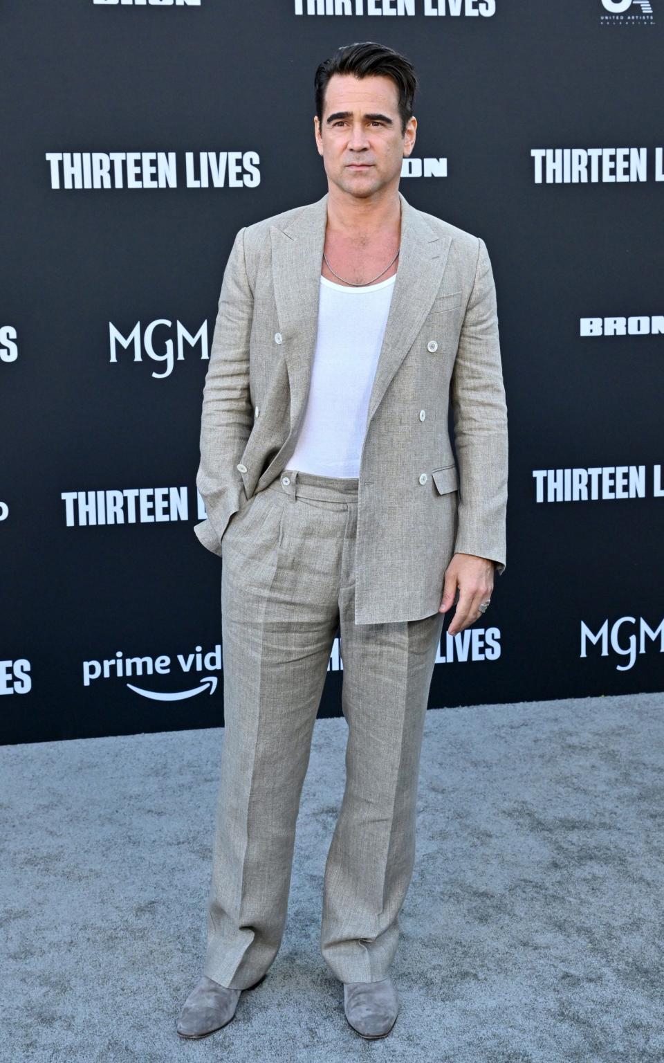 Miami Nice: Colin Farrell in a linen suit - Axelle/Bauer-Griffin