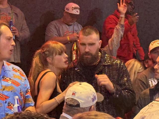 Watch Taylor Swift Tell Travis Kelce His Public Serenade Was the 'Most Romantic Thing Ever'