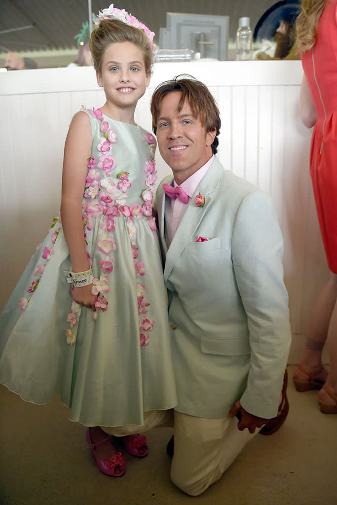 <p>Dannielynn Birkhead and Larry Birkhead attends The 142nd Kentucky Derby at Churchill Downs on May 7, 2016 in Louisville, Kentucky. (Photo: Stephen J. Cohen/WireImage) </p>