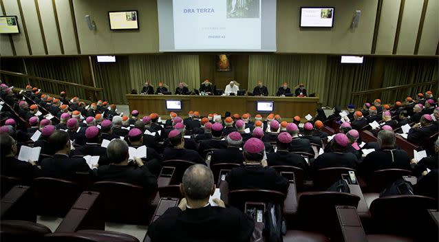 The bishops also called for a re-reading of the 1968 encyclical Humanae Vitae that outlined the church's opposition to artificial birth control. Photo: AP/Gregorio Borgia