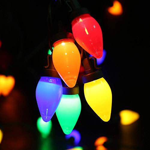 <p><strong>HAYATA</strong></p><p>amazon.com</p><p><strong>$28.99</strong></p><p>If you like big bulbs, this set is ideal. The bigger lights look retro, but they're actually energy efficient LEDs so you can feel good about using them. Each set comes with 24 feet of light (50 bulbs).</p>