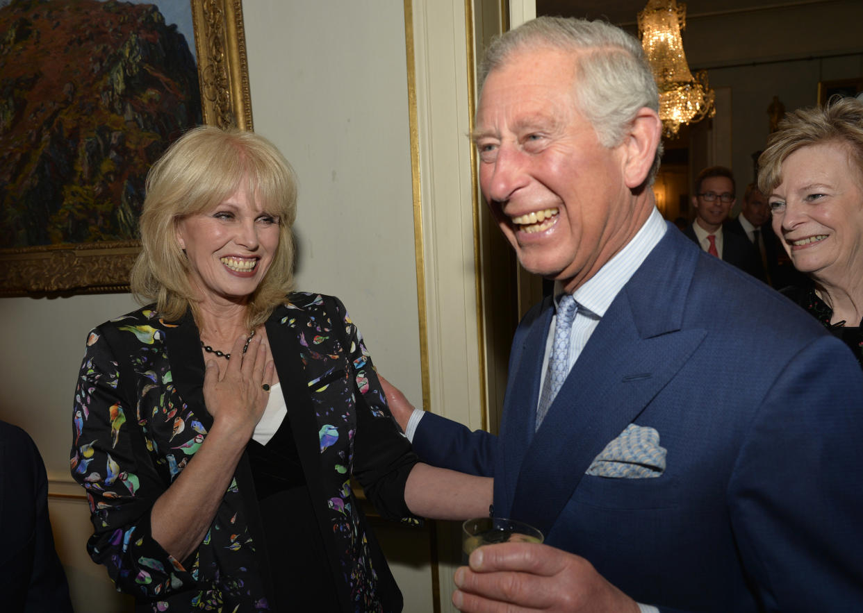 Joanna Lumley, pictured with Prince Charles, said the show was 'rubbish'. (Photo by Arthur Edwards - WPA Pool/Getty Images)