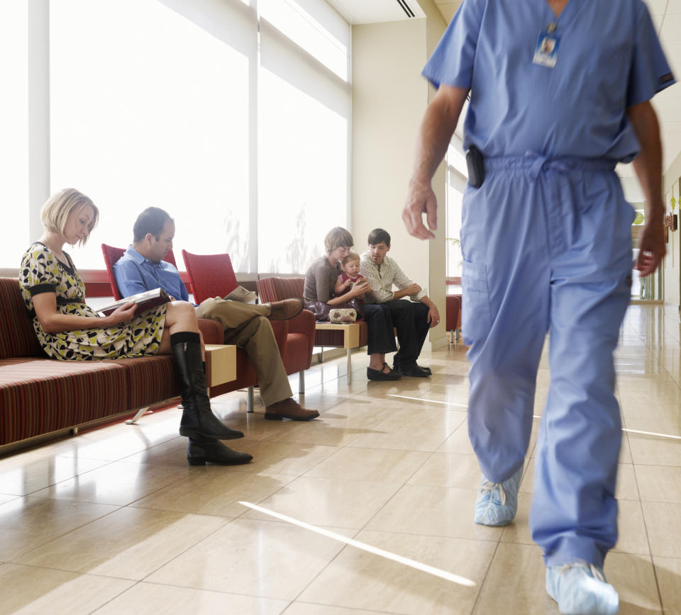 people in a waiting room