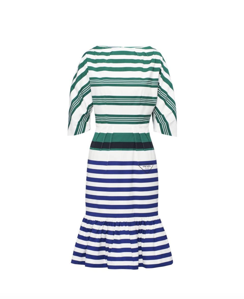 12) Absinthe Striped Poplin Dress