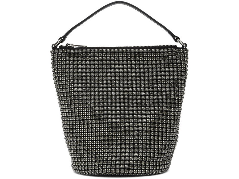 Alexander Wang Black Rhinestone Drysack Bag