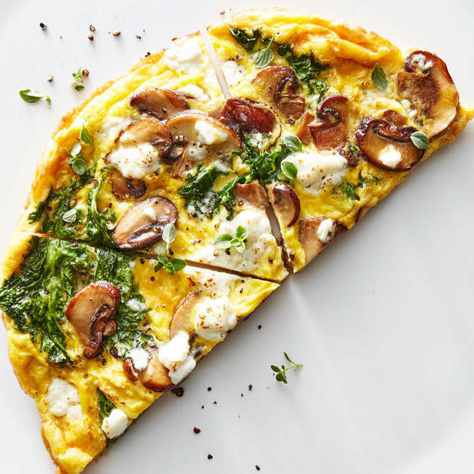 Kale and Mushroom Frittata