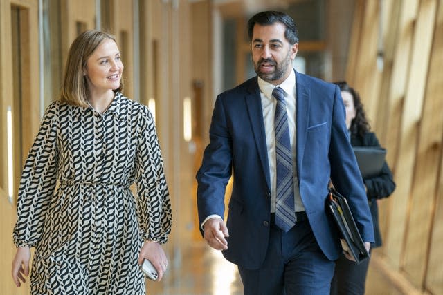 Mairi McAllan and Humza Yousaf