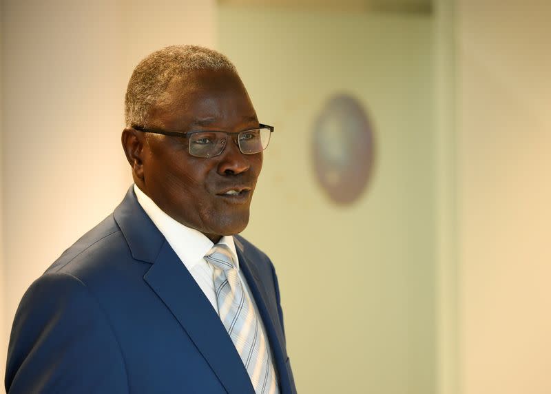 FILE PHOTO: Niger's Foreign Minister Ankourao arrives at a G5 Sahel Ministerial meeting with EU High Representative for Foreign Affairs Mogherini at the EU headquarters in Brussels