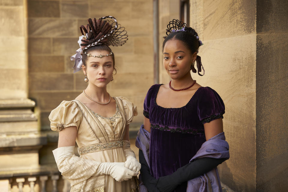 DRAMA REPUBLIC FOR 
ITVX

THE CONFESSIONS OF FRANNIE LANGTON

Pictured:KARLA SIMONE-SPENCE as Frannie and SOPHIE COOKSON as Madame Benham.

This image is under copyright and can only be reproduced for editorial purposes in your print or online publication. This image cannot be syndicated to any other third party.



