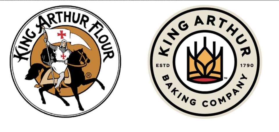 During the pandemic, the 230 year old company changed its logo and name from King Arthur Flour to King Arthur Baking Company.